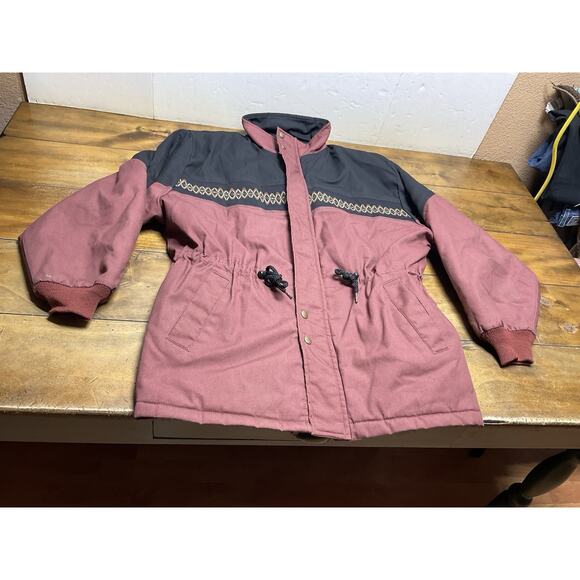 VTG Canyon Guide Outfitters Southwest Cinch Quilted Jacket Mens XL Maroon - Picture 1 of 16